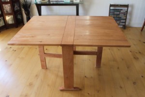 Silky Oak drop leave table